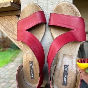 Zamsh women’s Red Leather Sandals, comfort and classy